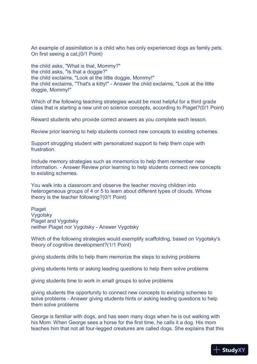 2023 WGUD094 Education Practice Exam With Answers (156 Solved Questions), page 3