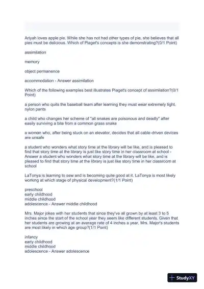 2023 WGUD094 Education Practice Exam With Answers (156 Solved Questions) - Page 9 preview image