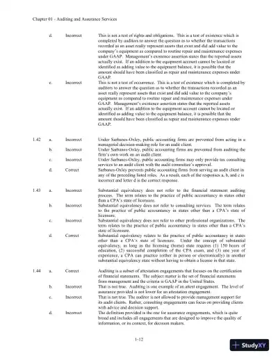 Auditing and Assurance Services 6th Edition Solution Manual - Page 13 preview image