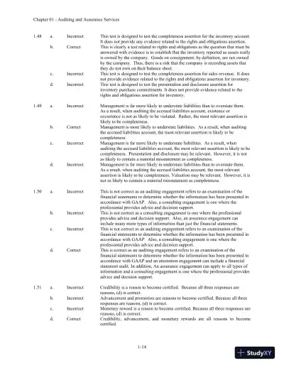 Auditing and Assurance Services 6th Edition Solution Manual - Page 15 preview image