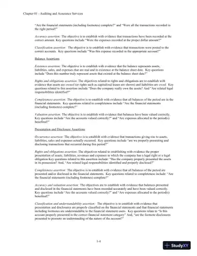 Auditing and Assurance Services 6th Edition Solution Manual - Page 5 preview image