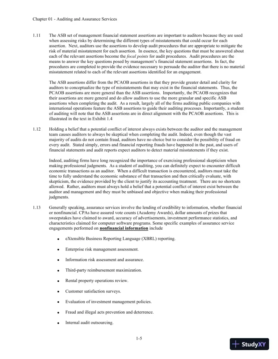 Auditing and Assurance Services 6th Edition Solution Manual, page 6