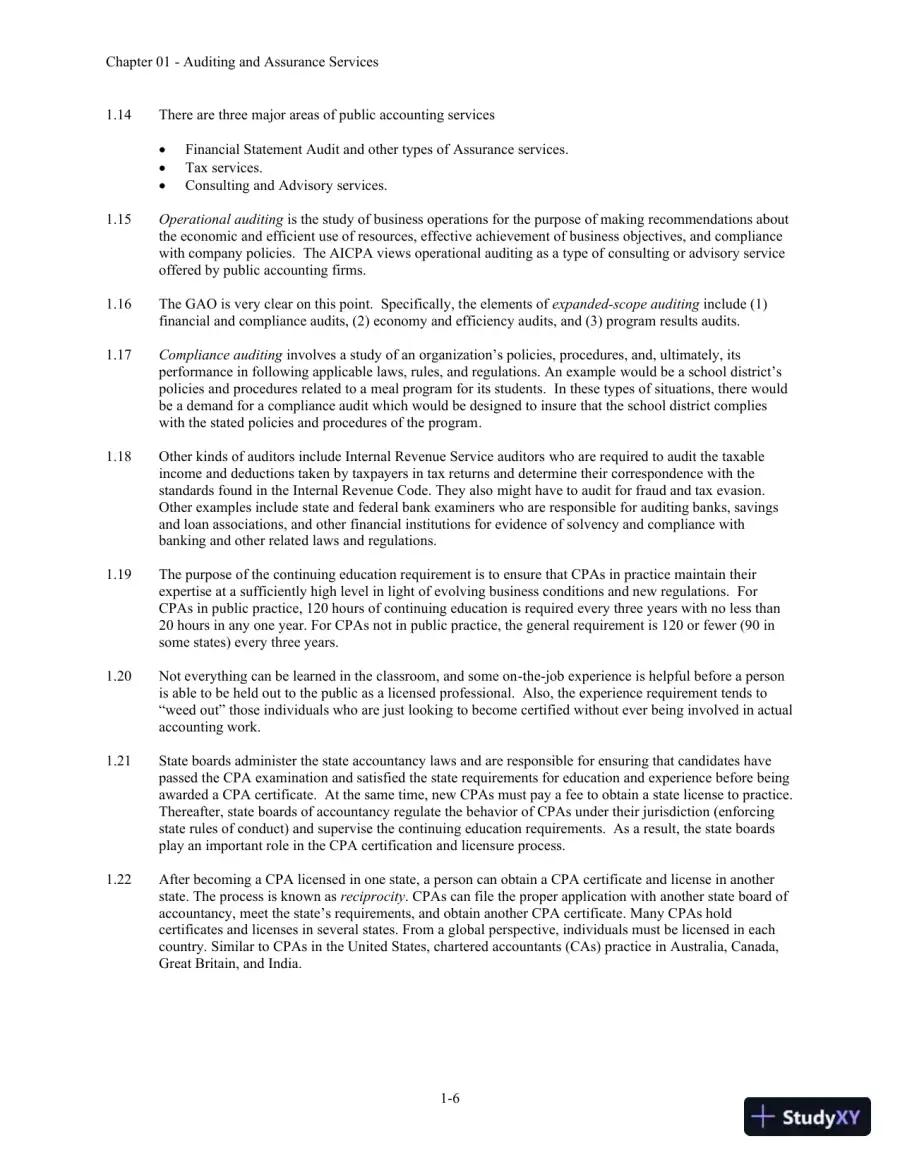 Auditing and Assurance Services 6th Edition Solution Manual, page 7
