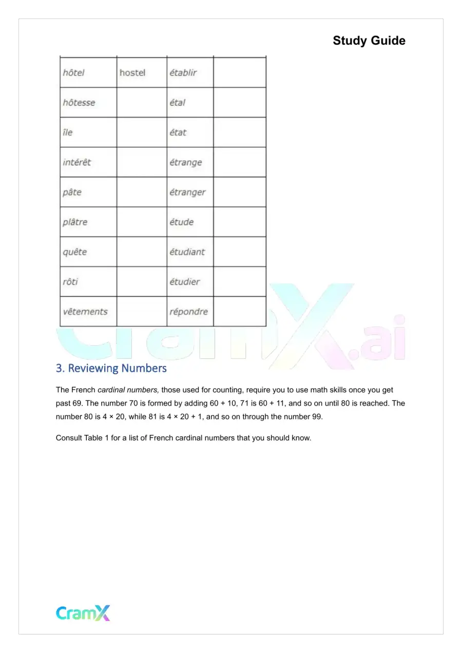 French II – Everyday Words and Phrases, page 6