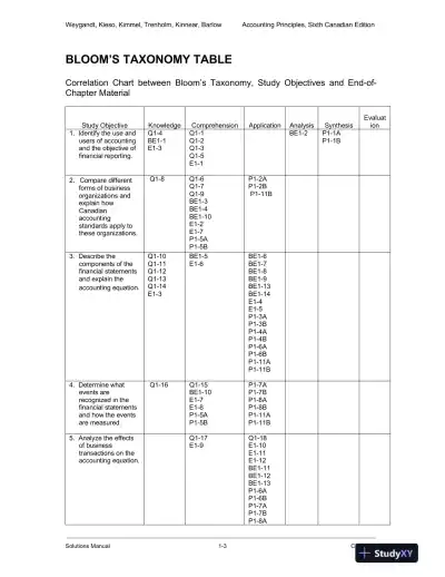 Accounting Principles, Sixth Canadian Edition Solution Manual - Page 4 preview image