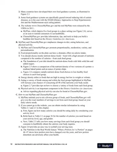 Class Notes for Nutrition and You, 4th Edition - Page 18 preview image