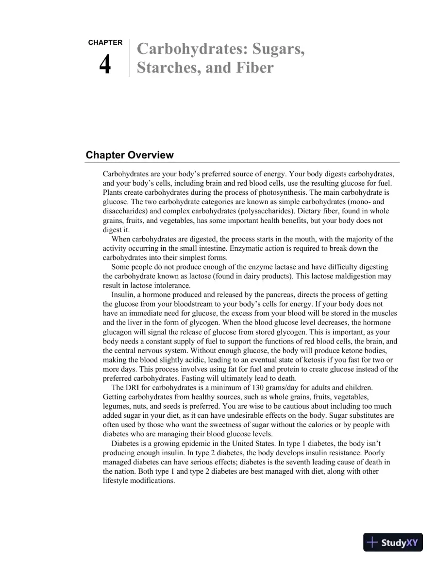 Class Notes for Nutrition and You, 4th Edition, page 31