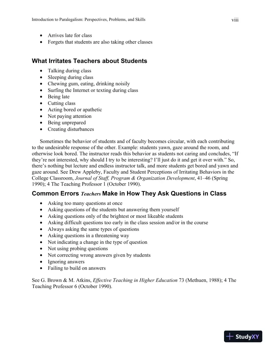 Solution Manual for Introduction to Paralegalism: Perspectives, Problems and Skills, 8th Edition, page 9