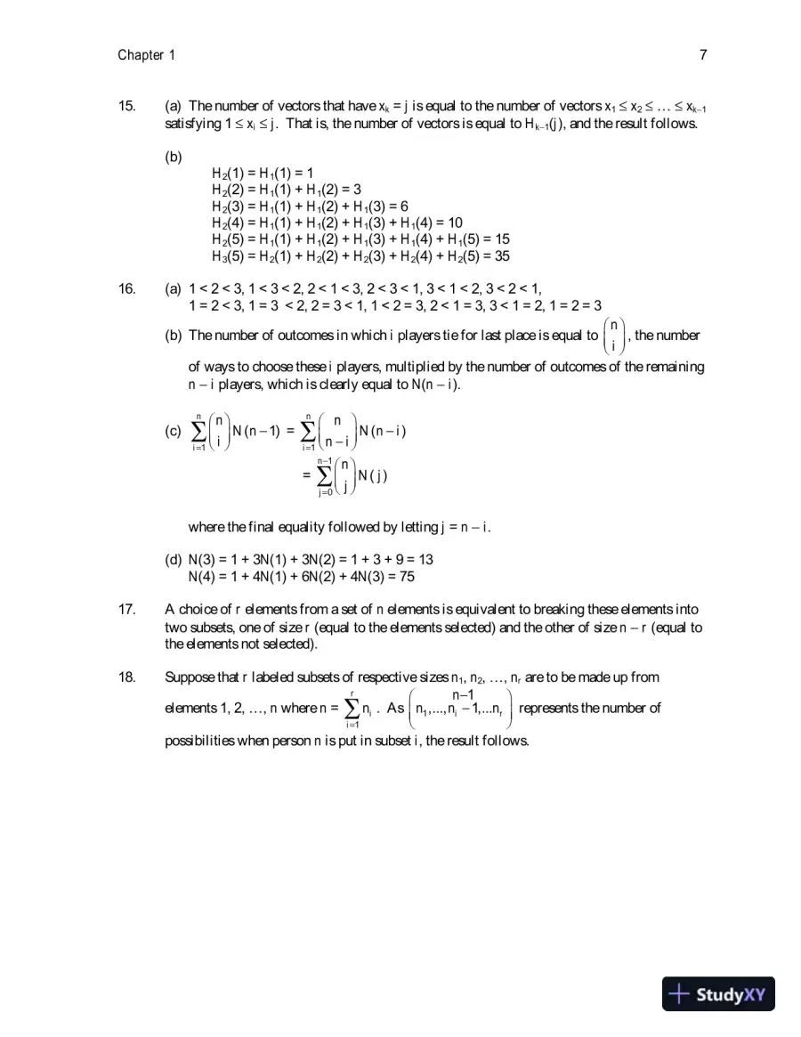 Solution Manual for First Course in Probability, 9th Edition, page 10