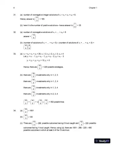 Solution Manual for First Course in Probability, 9th Edition - Page 7 preview image