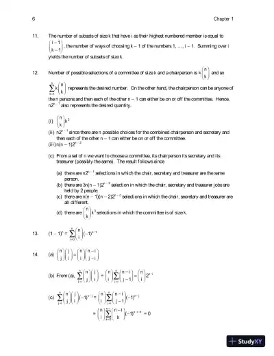 Solution Manual for First Course in Probability, 9th Edition - Page 9 preview image