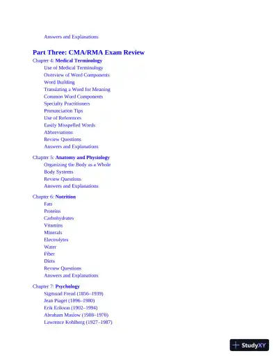 Medical Assistant Exam Prep: Your All-in-One Guide to the CMA and RMA Exams (2020) - Page 11 preview image