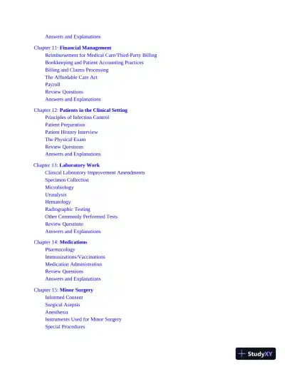 Medical Assistant Exam Prep: Your All-in-One Guide to the CMA and RMA Exams (2020) - Page 13 preview image