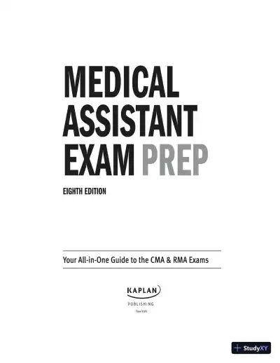 Medical Assistant Exam Prep: Your All-in-One Guide to the CMA and RMA Exams (2020) - Page 7 preview image