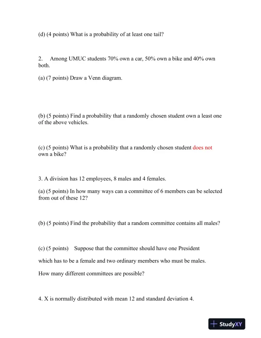STAT 200 Quiz #2 Solution Correct Answers, page 3