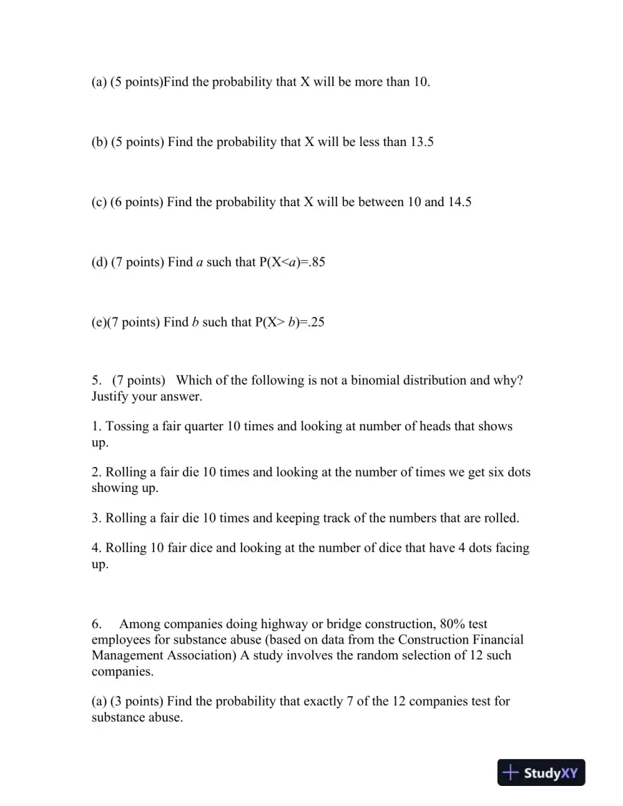 STAT 200 Quiz #2 Solution Correct Answers, page 4
