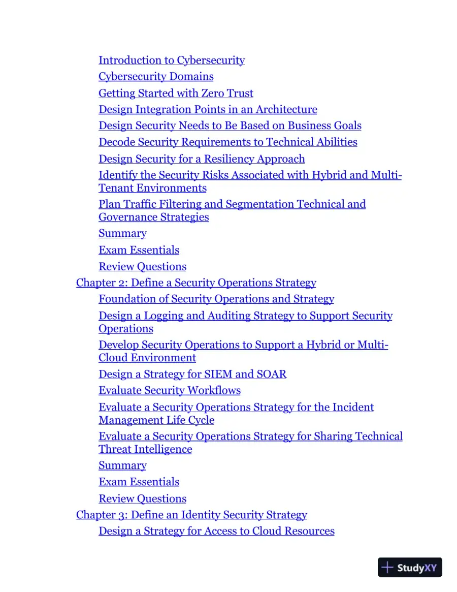 MCE Microsoft Certified Expert Cybersecurity Architect Study Guide: Exam SC-100 (2023), page 4