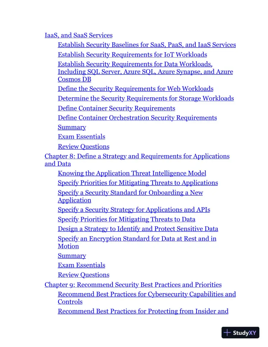 MCE Microsoft Certified Expert Cybersecurity Architect Study Guide: Exam SC-100 (2023), page 7
