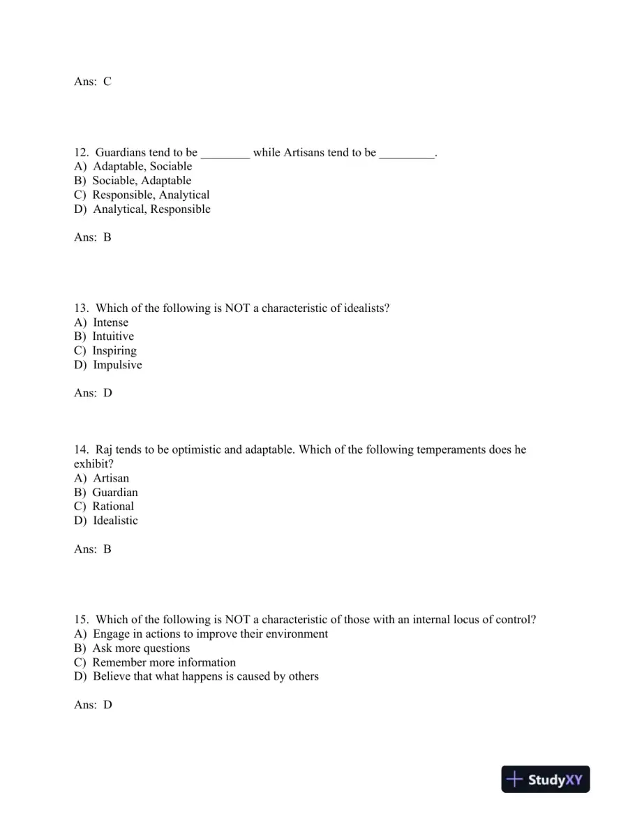 Managing Human Behavior in Public and Nonprofit Organizations Fourth Edition Test Bank, page 13