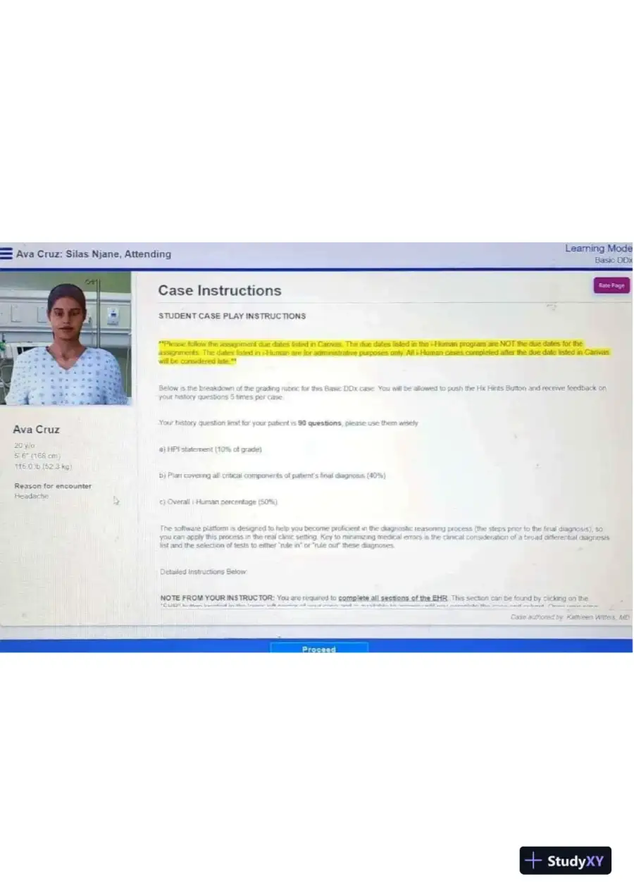 2023 IHUMAN Physical Assessment Case Study Real Exam With Answers (55 Solved Questions), page 3