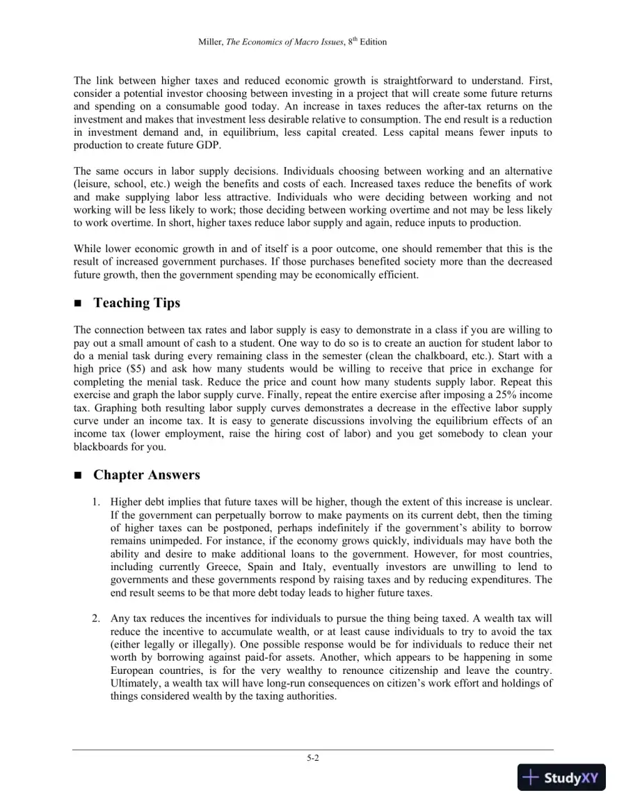 Solution Manual for Economics of Macro Issues, 8th Edition, page 16