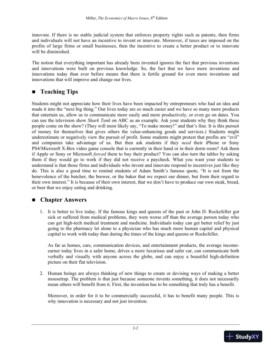 Solution Manual for Economics of Macro Issues, 8th Edition, page 8