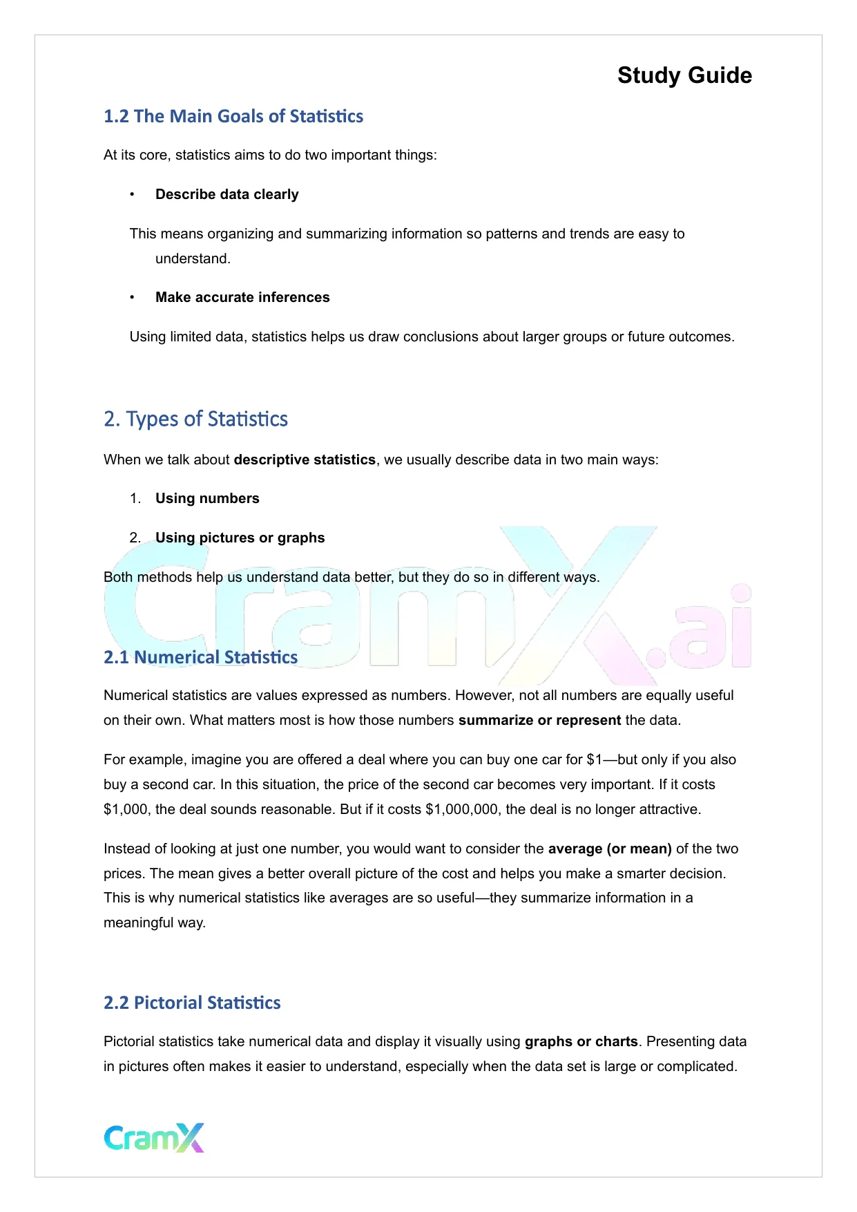 Statistics - Introduction to Statistics - Page 2 preview image