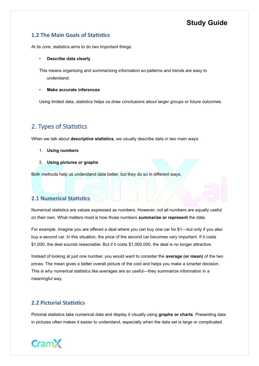 Statistics - Introduction to Statistics, page 2