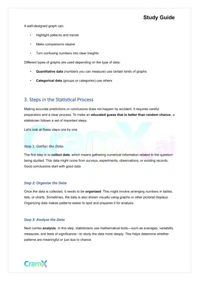 Statistics - Introduction to Statistics - Page 3 preview image