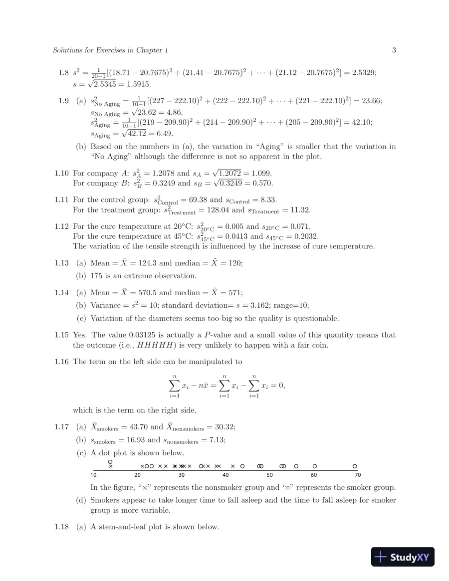 Solution Manual For Probability And Statistics For Engineers And Scientists, 9th Edition, page 5