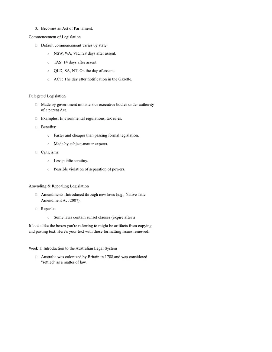 Introduction to the Australian Legal System, page 3