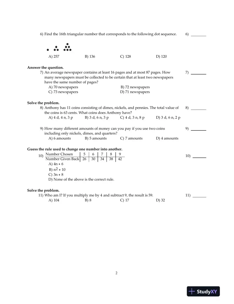 Test Bank for Differential Equations and Boundary Value Problems: Computing and Modeling, 5th Edition, page 10