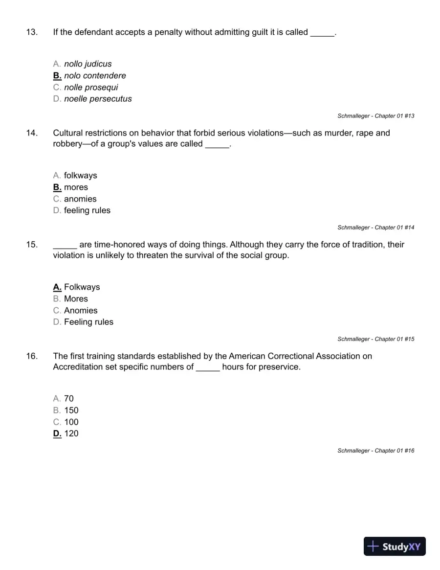 Corrections in the 21st Century 7th Edition Test Bank, page 12