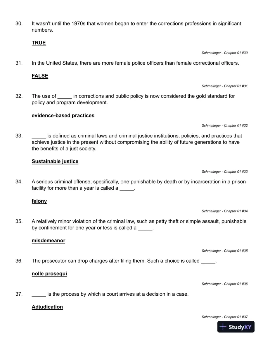 Corrections in the 21st Century 7th Edition Test Bank, page 15