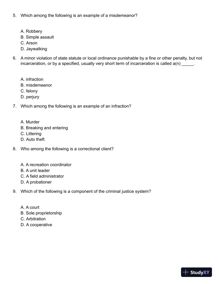 Corrections in the 21st Century 7th Edition Test Bank, page 3