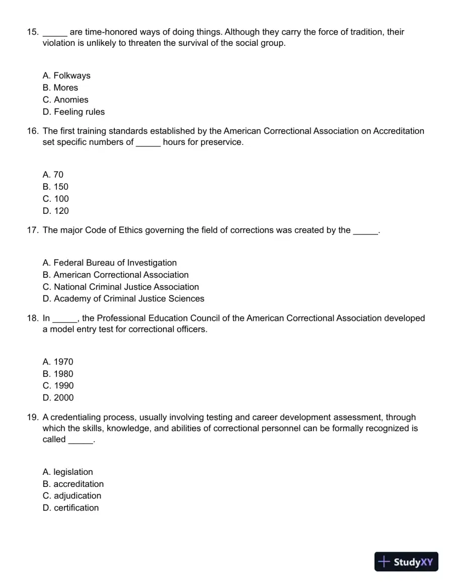 Corrections in the 21st Century 7th Edition Test Bank, page 5