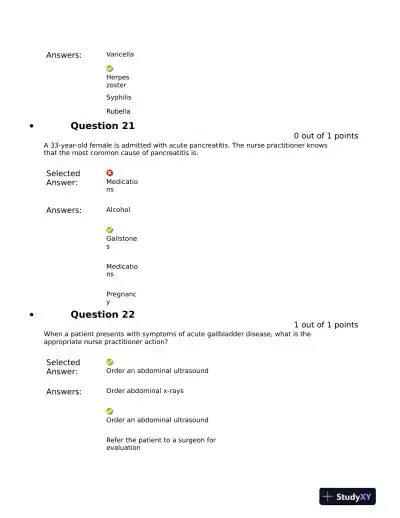 NURS 6531 Pharmacology Midterm Exam With Answers (101 Solved Questions) - Page 11 preview image