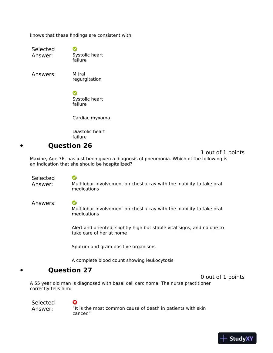 NURS 6531 Pharmacology Midterm Exam With Answers (101 Solved Questions), page 13