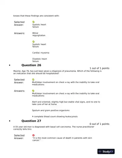 NURS 6531 Pharmacology Midterm Exam With Answers (101 Solved Questions) - Page 13 preview image