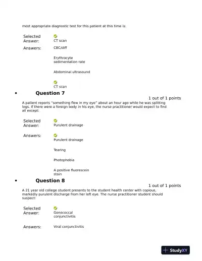 NURS 6531 Pharmacology Midterm Exam With Answers (101 Solved Questions) - Page 5 preview image