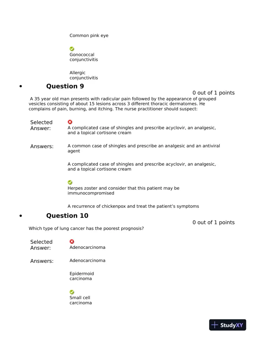 NURS 6531 Pharmacology Midterm Exam With Answers (101 Solved Questions), page 6