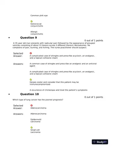NURS 6531 Pharmacology Midterm Exam With Answers (101 Solved Questions) - Page 6 preview image