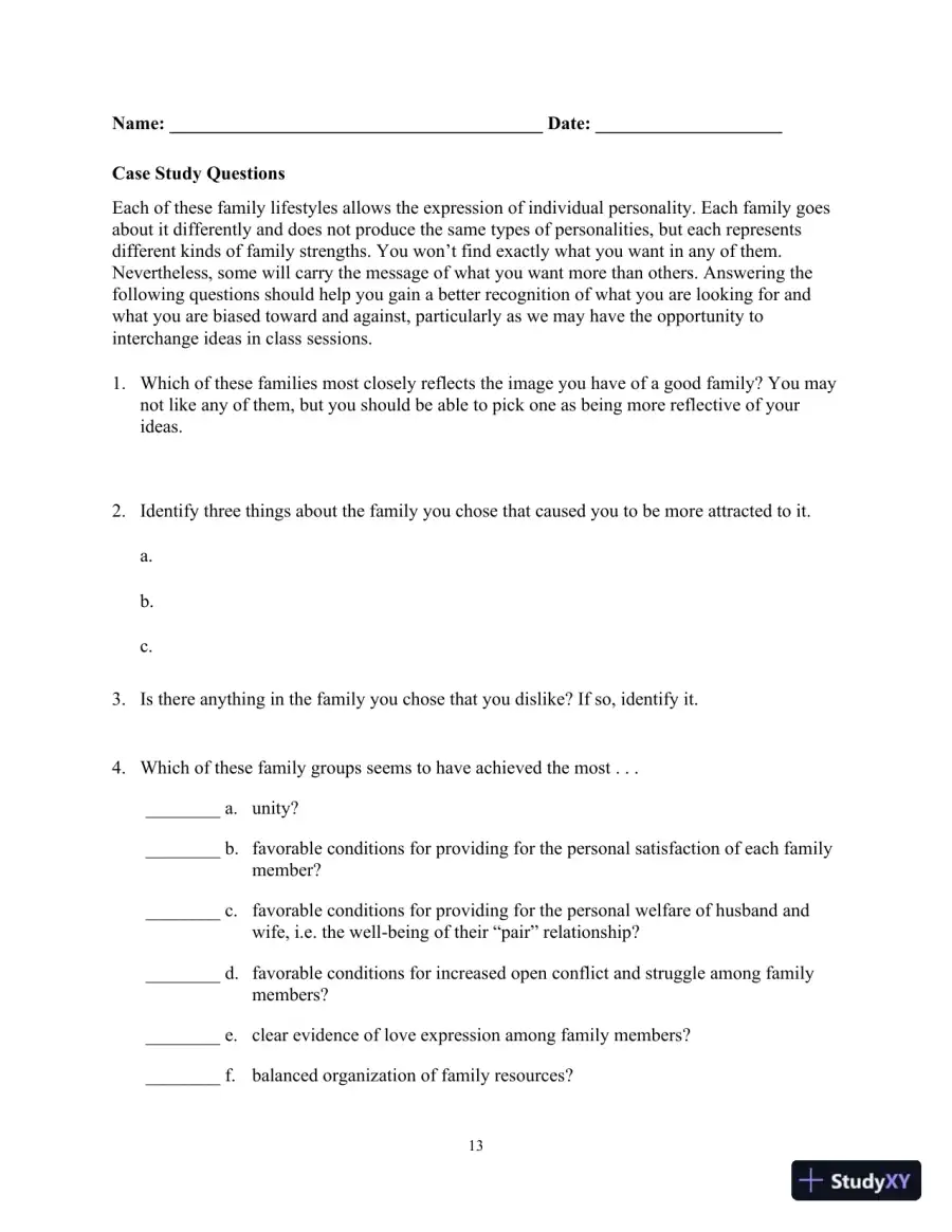Class Notes for Marriages, Families, and Intimate Relationships, 4th Edition, page 16