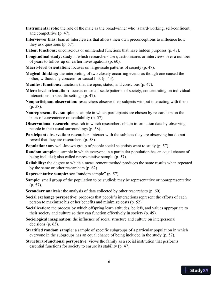 Class Notes for Marriages, Families, and Intimate Relationships, 4th Edition, page 24