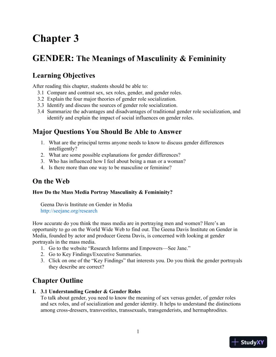 Class Notes for Marriages, Families, and Intimate Relationships, 4th Edition, page 30