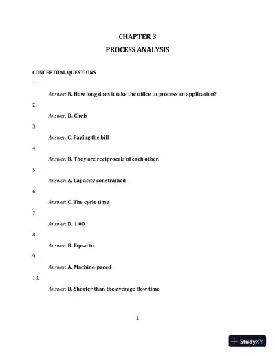 Operations Management, (Mcgraw-hill Education Operations and Decision Sciences) 1st Edition Solution Manual - Page 13 preview image