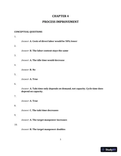 Operations Management, (Mcgraw-hill Education Operations and Decision Sciences) 1st Edition Solution Manual - Page 21 preview image