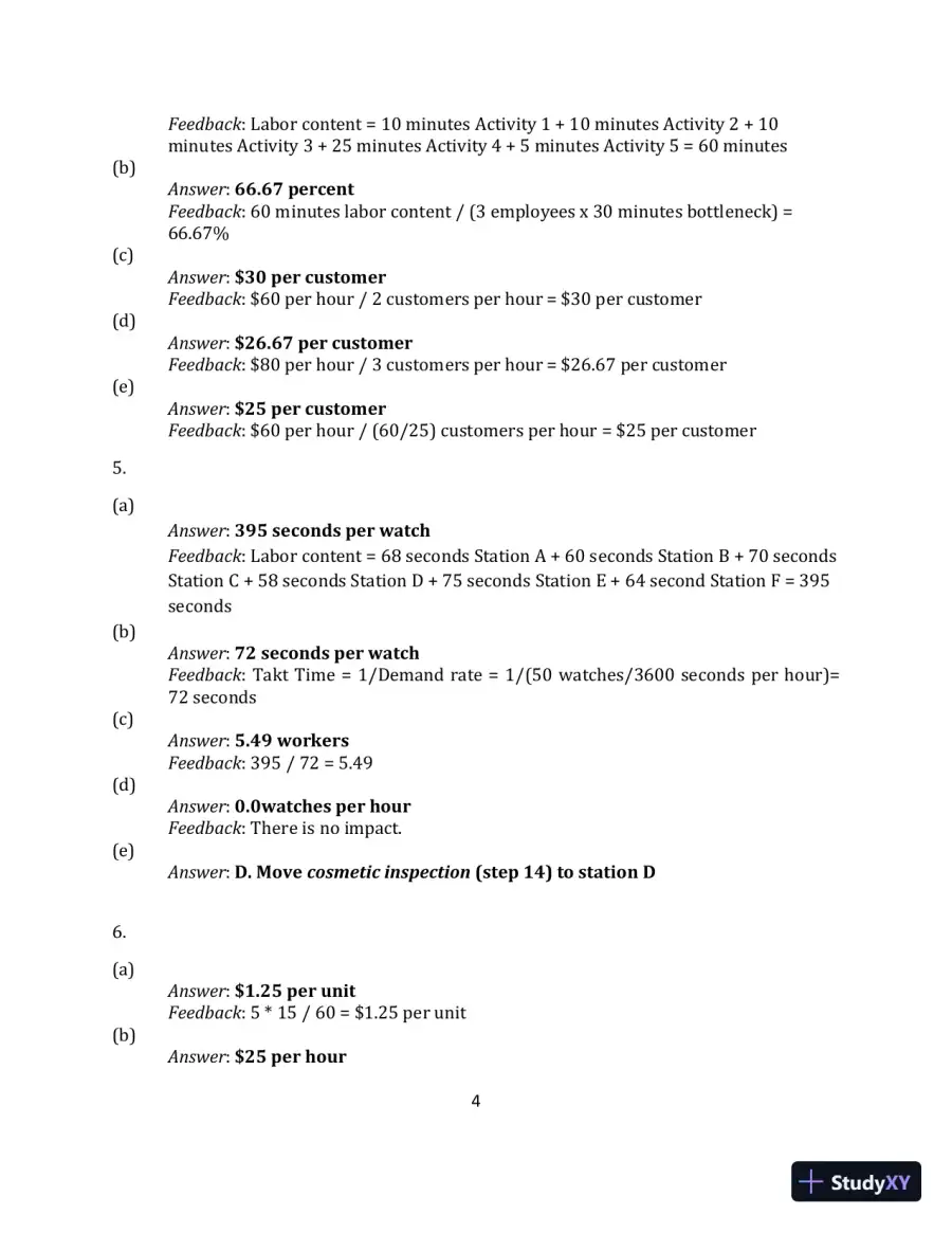 Operations Management, (Mcgraw-hill Education Operations and Decision Sciences) 1st Edition Solution Manual, page 24