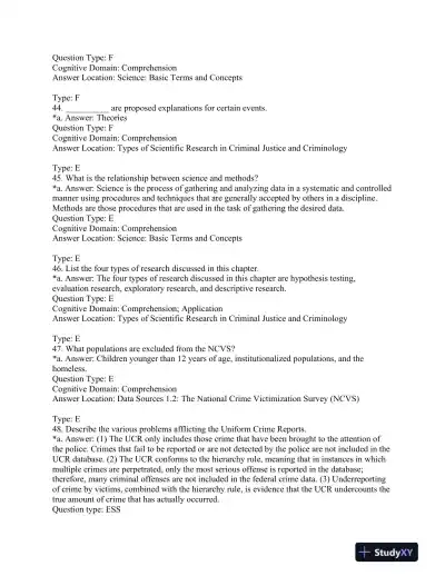 Statistics for Criminology and Criminal Justice Second Edition Test Bank - Page 11 preview image