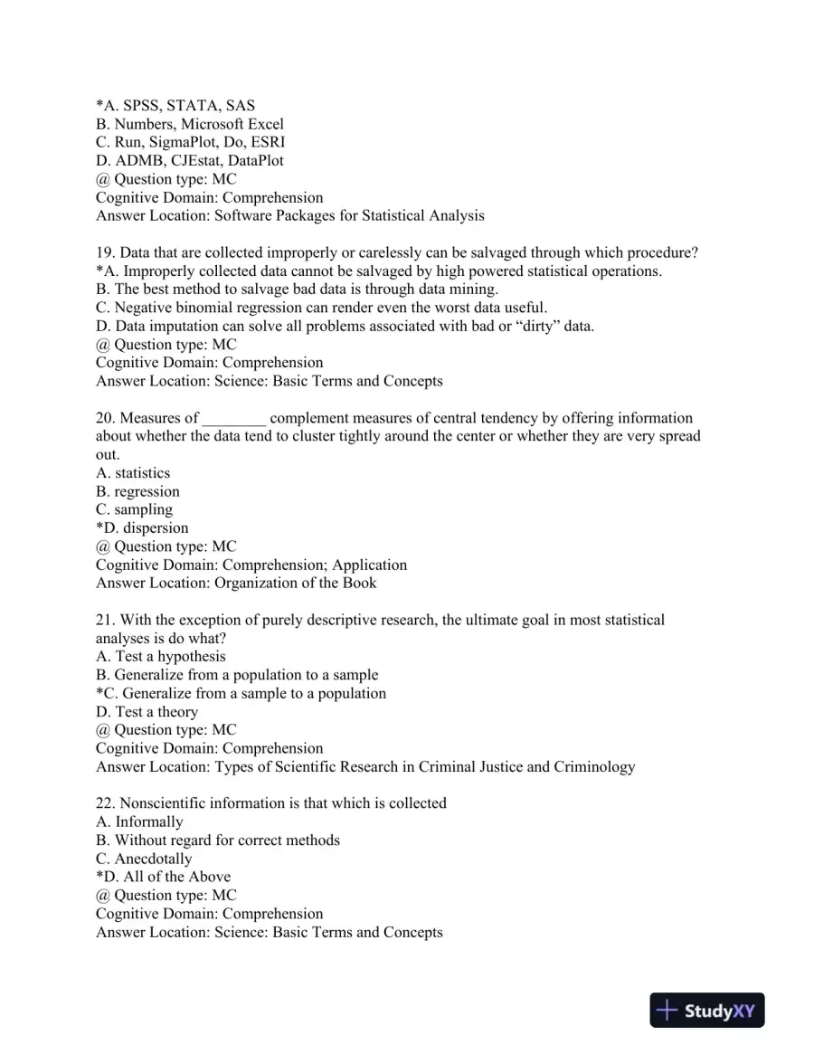 Statistics for Criminology and Criminal Justice Second Edition Test Bank, page 6